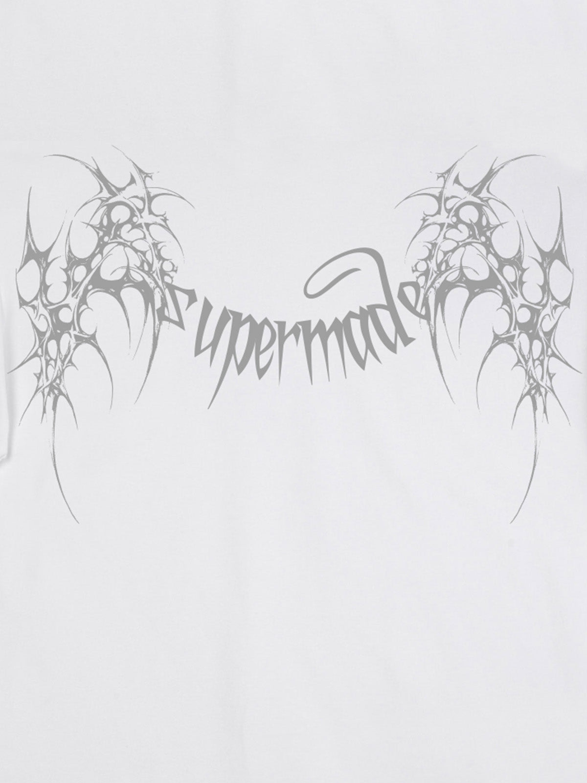 SUPM Gothic Sharp Letter Graphic T-Shirt 