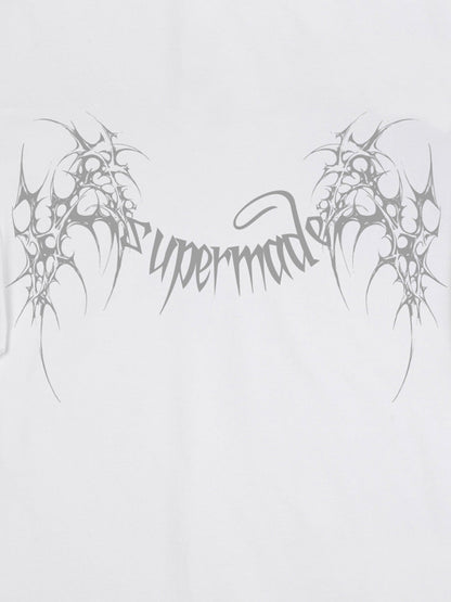 SUPM Gothic Sharp Letter Graphic T-Shirt 