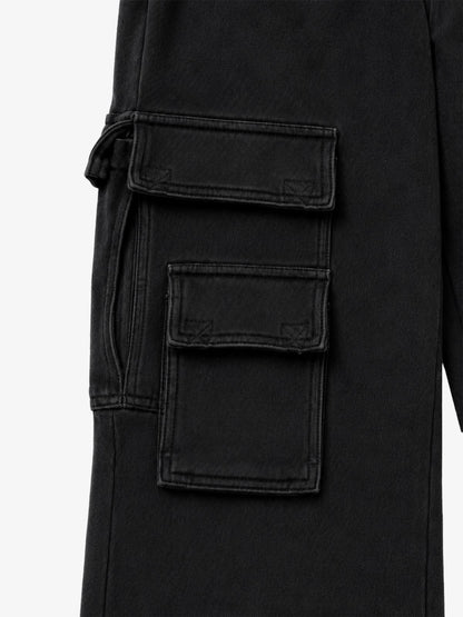 Washed Wide-Leg Sweatpants