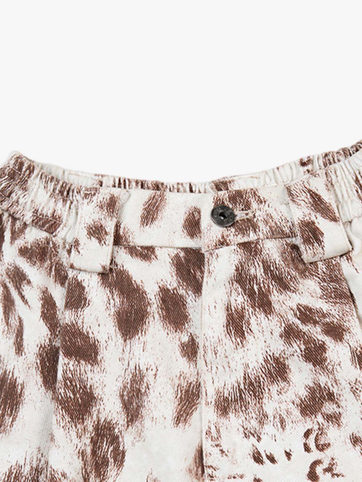 Leopard Curved Jeans