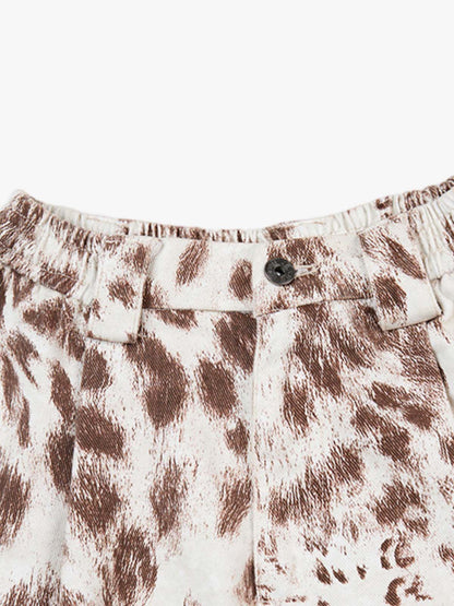 Leopard Curved Jeans