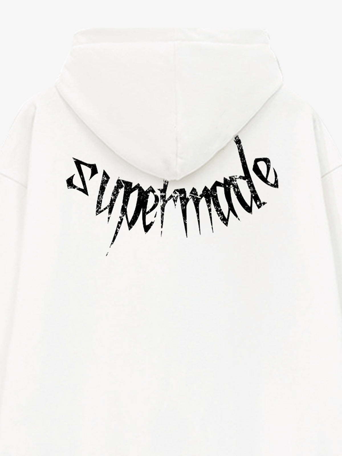Gothic Devil Graphic Washed Hoodie 
