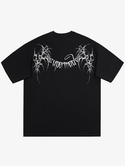 SUPM Gothic Sharp Letter Graphic T-Shirt 