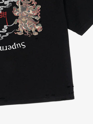 Embroidered Guardian Crop Tee