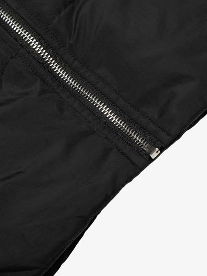 Vintage Asymmetric Zip High-Neck Puffer Jacket 
