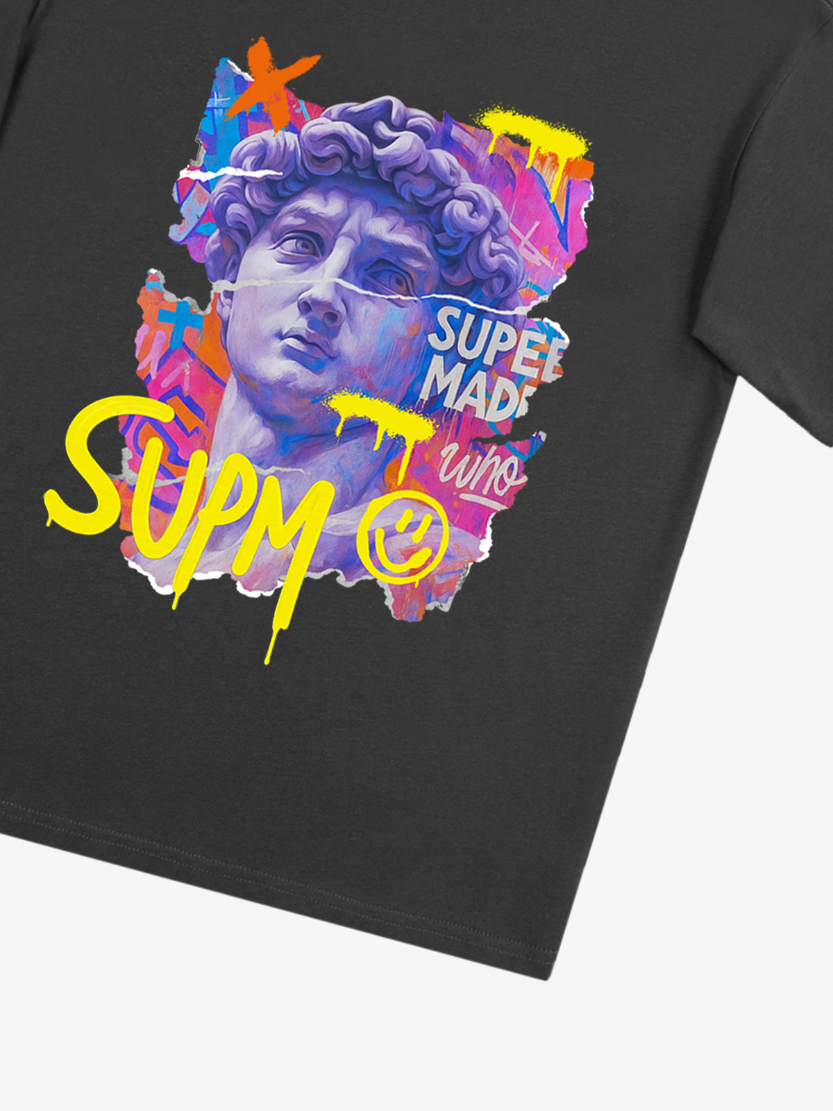 David Sculpture Vibrant Graffiti Art T-Shirt 
