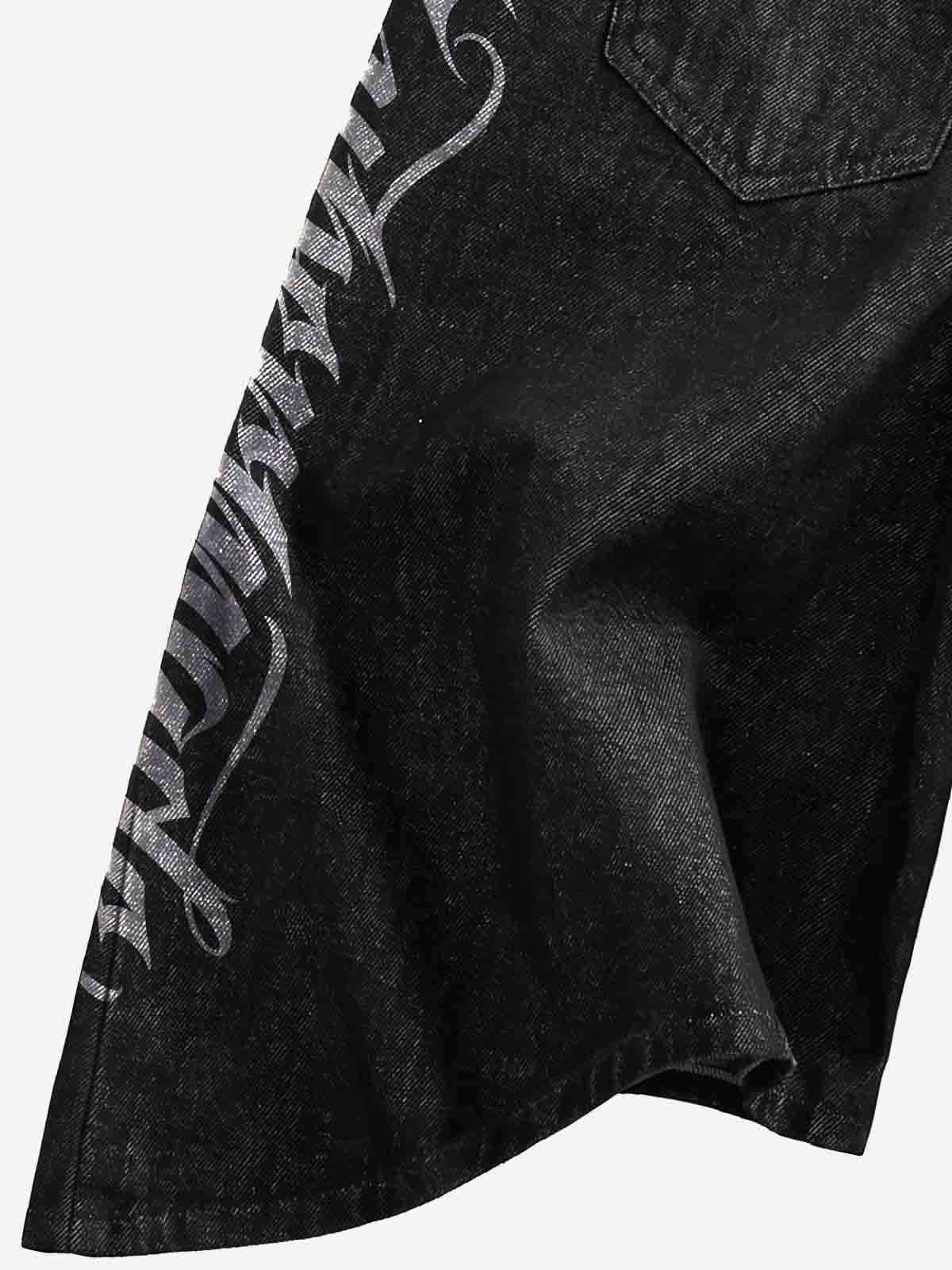 Irregular Hem Loose Shorts