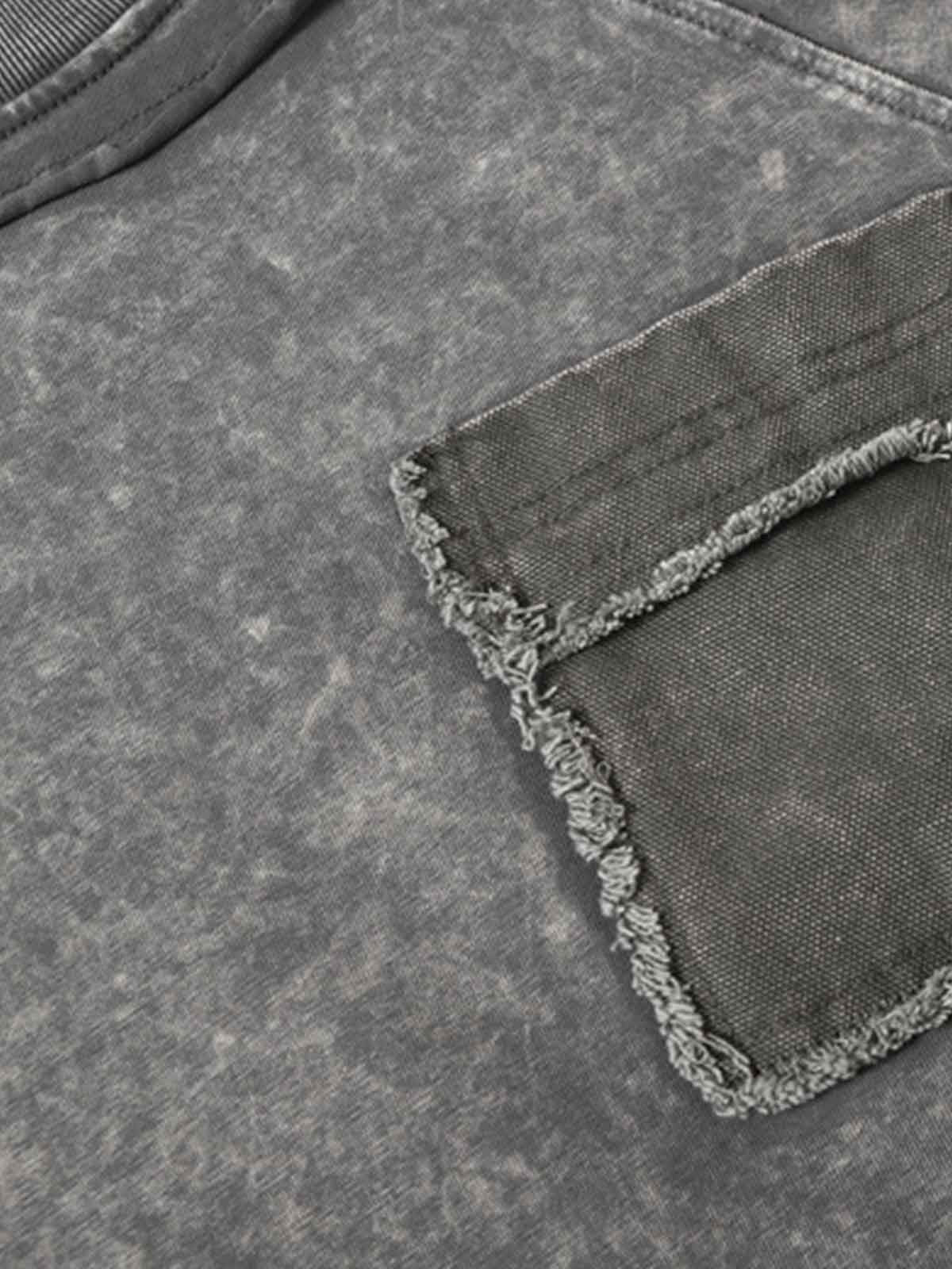 Exposed Seam Washed T Shirt