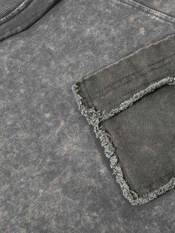 Exposed Seam Washed T Shirt
