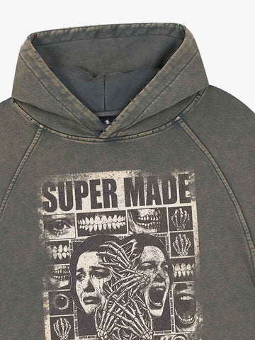 Washed Screaming Hoodie
