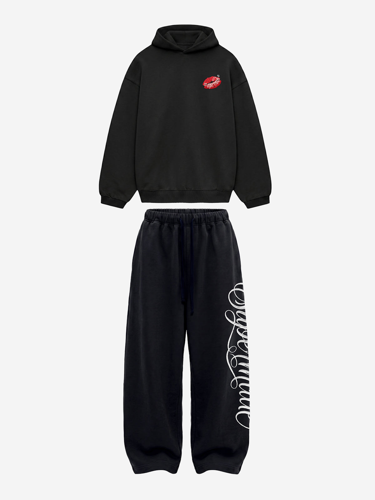 Fleece-Lined Oversized Sweatshirt