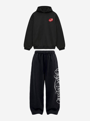 Fleece-Lined Oversized Sweatshirt