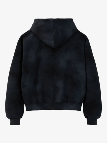 Vintage Washed Tie-Dye Zip Up Hoodie & Barrel Sweatpants Tracksuit 
