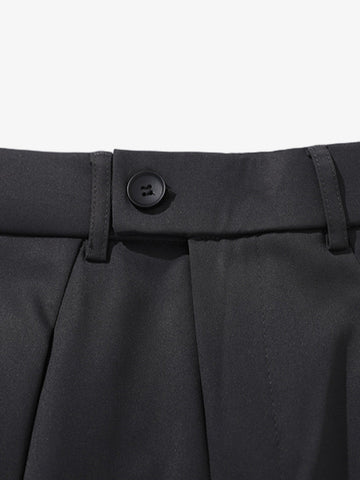 Pleated Drape Bootcut Suit Pants - 2588 