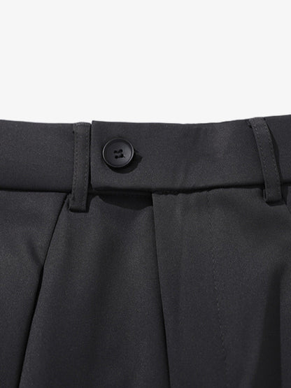 Pleated Drape Bootcut Suit Pants - 2588 