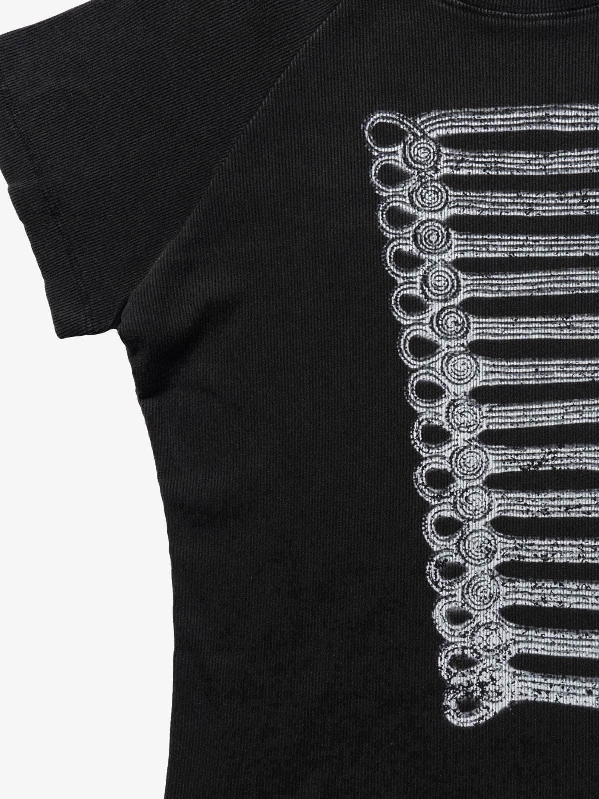 Ribbed Knit Top – Stretch Cotton Blend Fitted Essential
