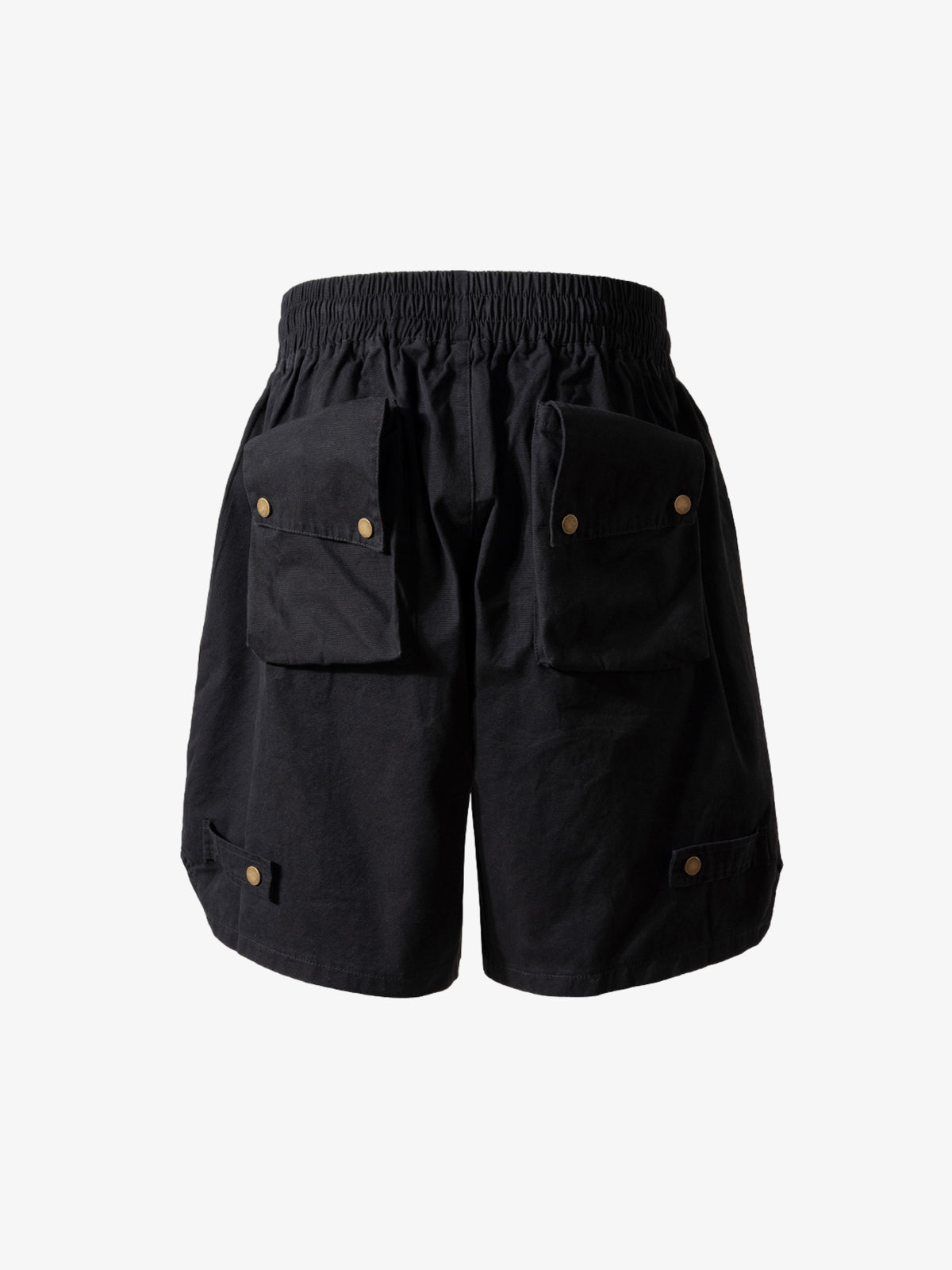 High-Waisted Olive Cargo Shorts – Cotton Twill Relaxed Fit Streetwear Utility
