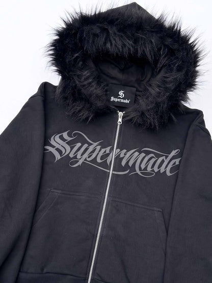 Fleece Hoodie Cardigan Tracksuit