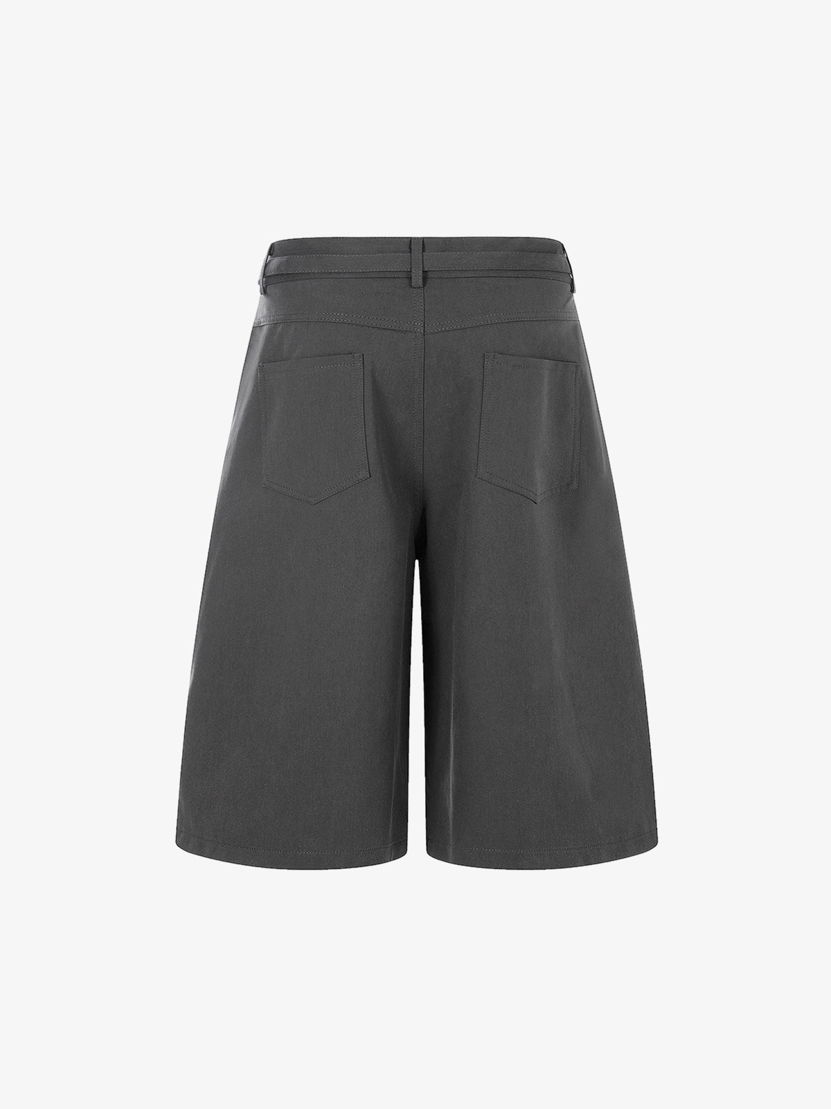 Industrial Pleated Wide-Leg Sartorial Shorts