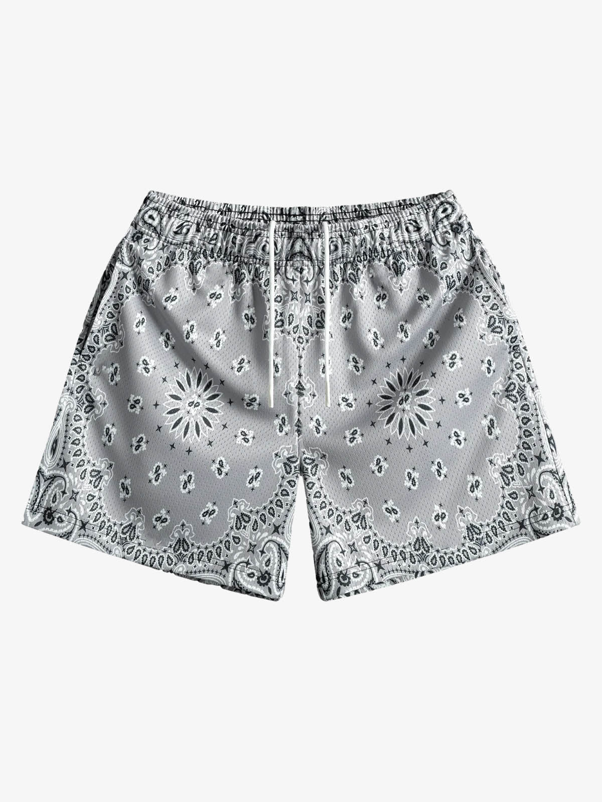 Paisley Print Athletic Sports Shorts
