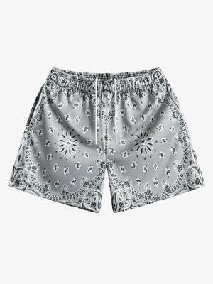 Paisley Print Athletic Sports Shorts