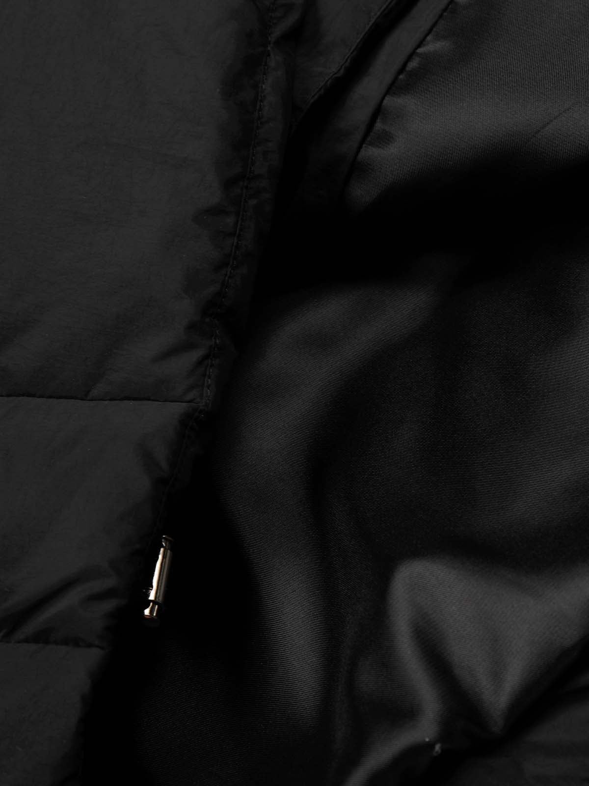 Vintage Asymmetric Zip High-Neck Puffer Jacket 