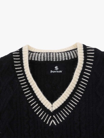 Street Retro Knit Pullover Sweater
