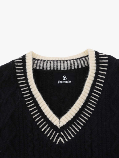 Street Retro Knit Pullover Sweater