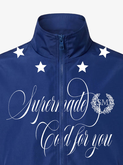 Star Print Short Sleeve Jacket