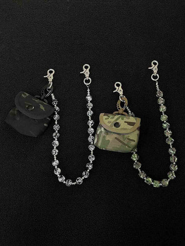 Retro Camouflage Wallet Chain 