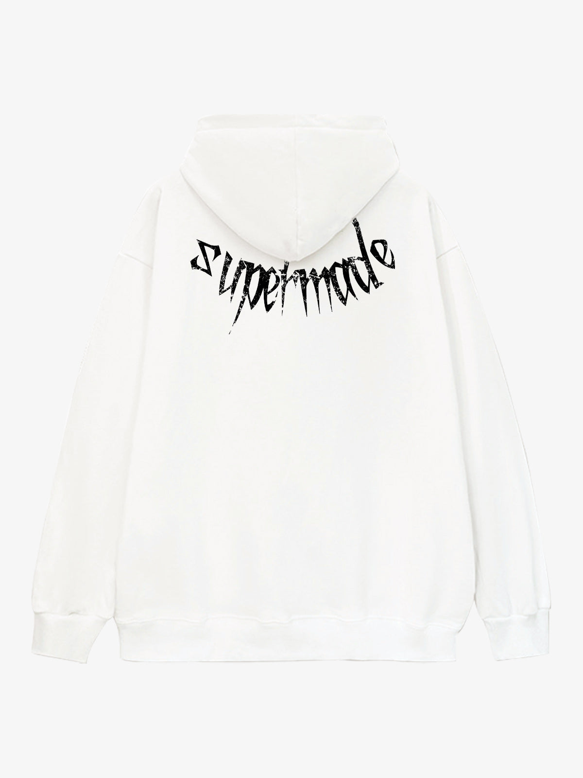 Gothic Devil Graphic Washed Hoodie 