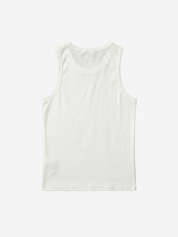 Punk Metal Grommet Ribbed Vest