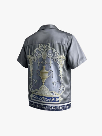 Baroque Sea Satin Cuban Shirt
