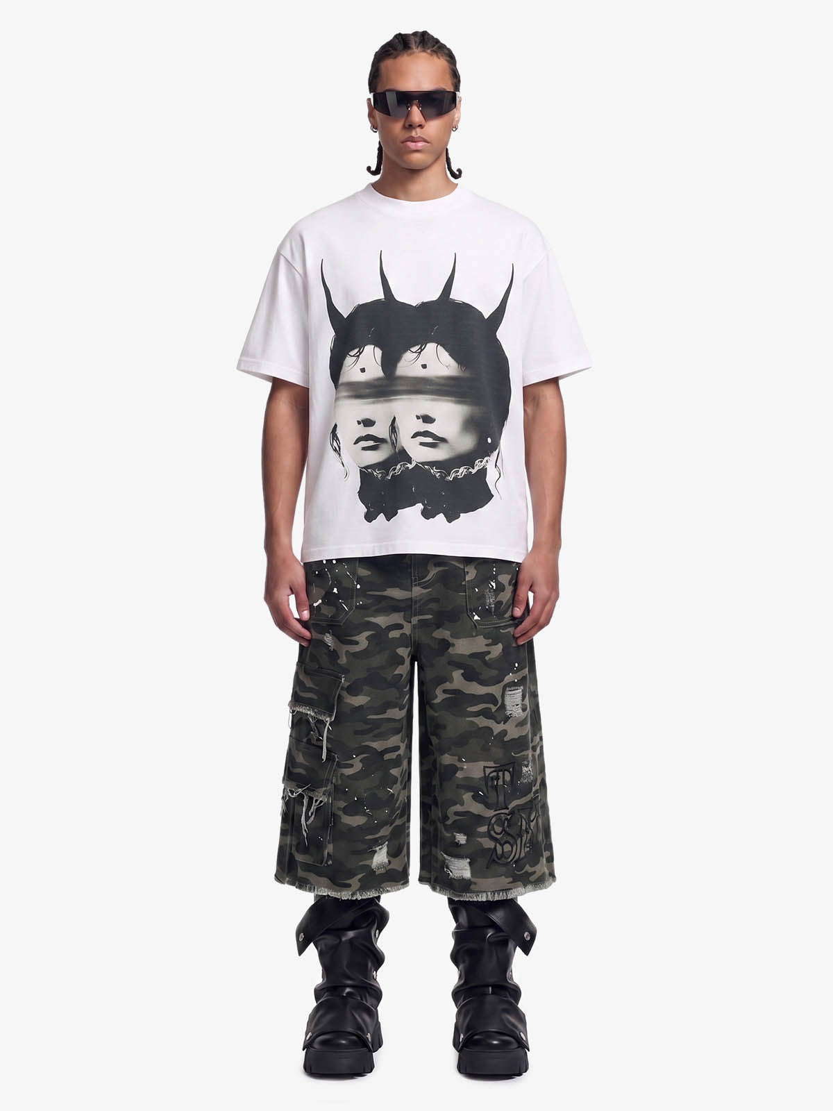 Surreal Twin Portrait T-Shirt
