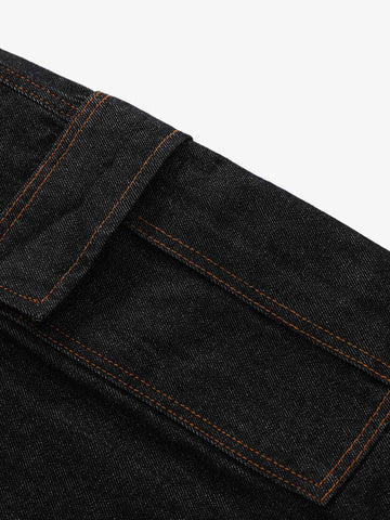 Vintage Contrast Stitch Cargo Shorts 