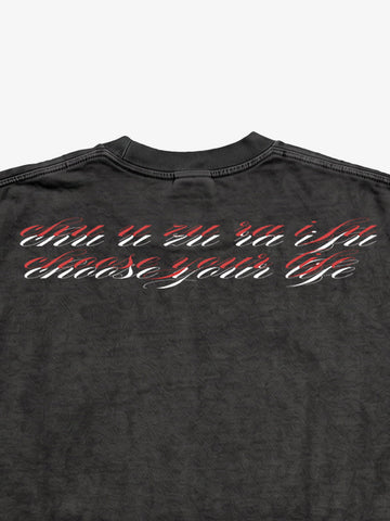 Sword Snake Graphic Long Sleeve Tee