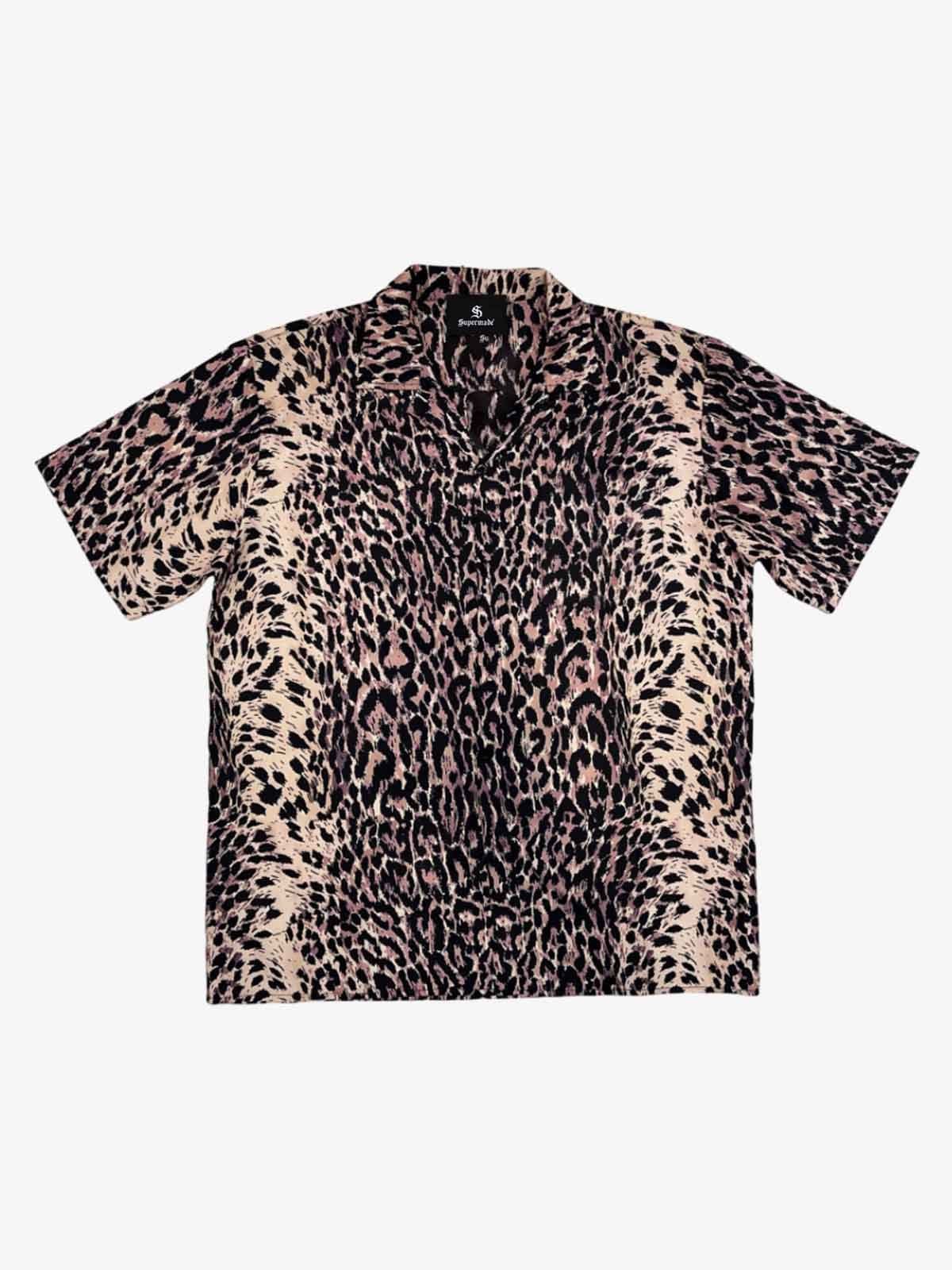 Cyber Punk Leopard Print Hawaiian Shirt