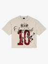 Vintage Soccer Player Graphic Number 10 T-Shirt 
