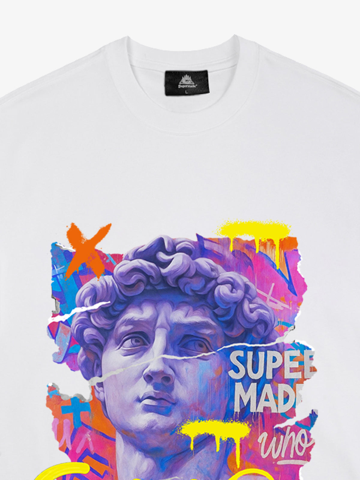 David Sculpture Vibrant Graffiti Art T-Shirt 