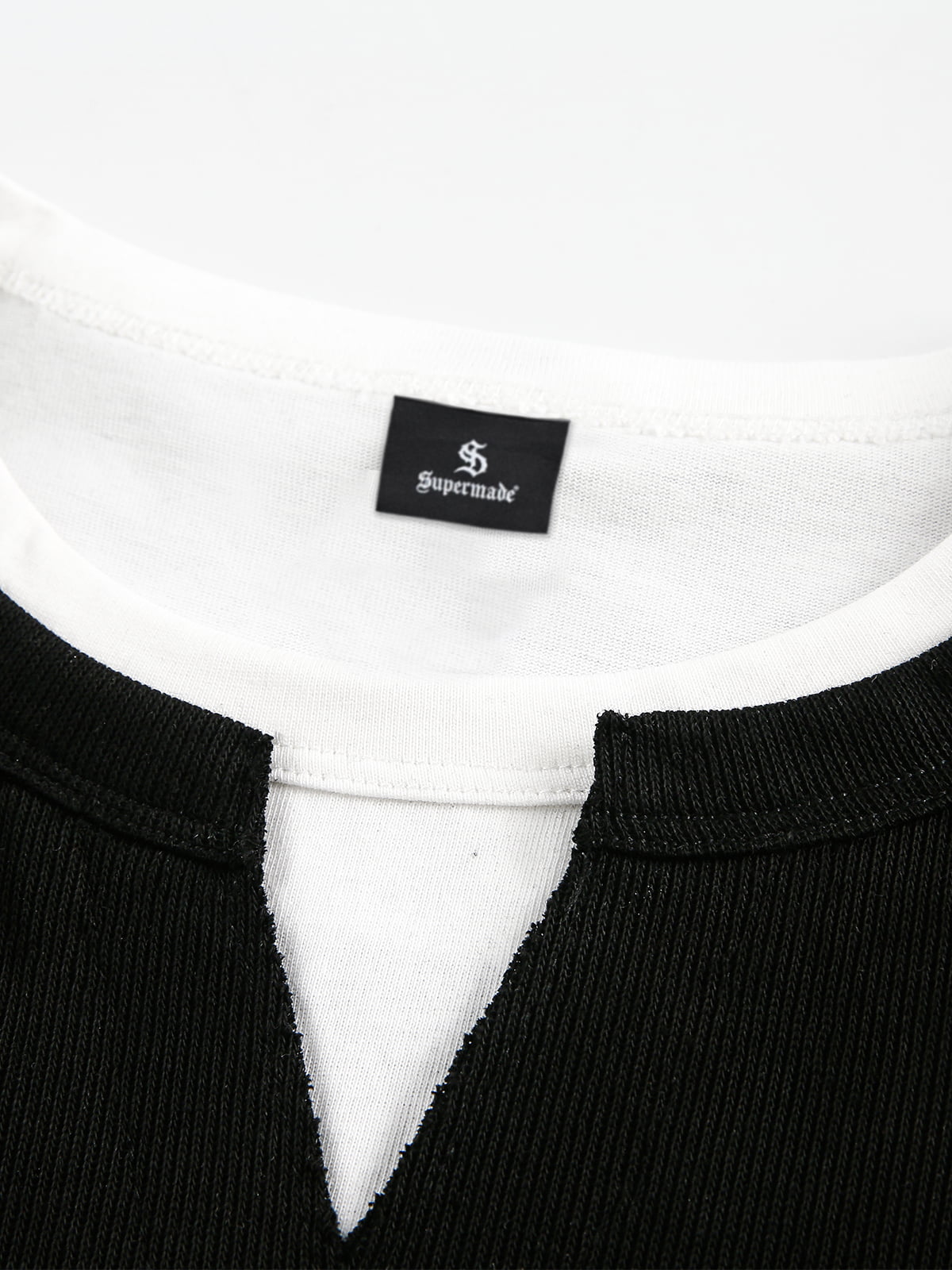 Layered Crewneck Star Print Long-Sleeve T-Shirt 