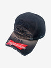 Distressed Baseball Cap with Frayed Brim