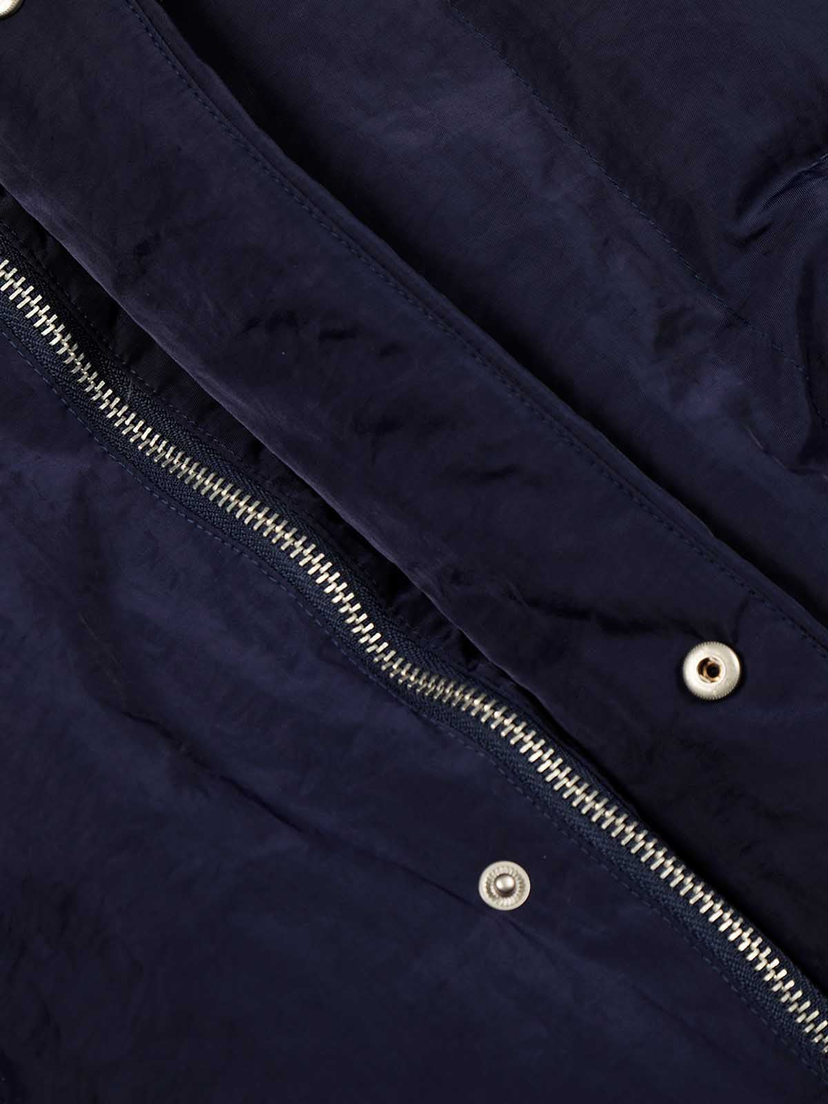 Street High-Neck Asymmetrical Placket Cotton Vest 