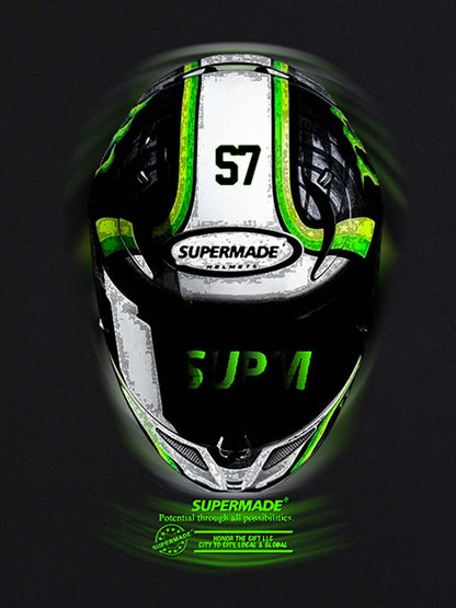 Motorcycle Helmet Graphic T-Shirt 