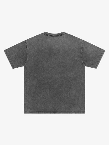 Vintage Washed Distorted Graphic T-Shirt 