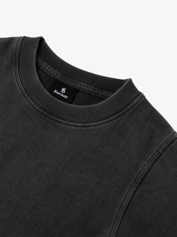 Cropped Boxy T-Shirt with Horror Face Graphic