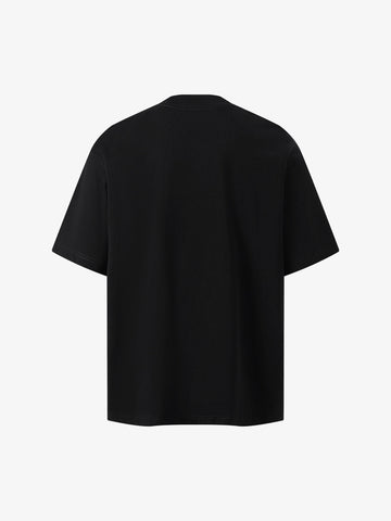 Heavy Embroidery Lightning Heart Print T-Shirt 