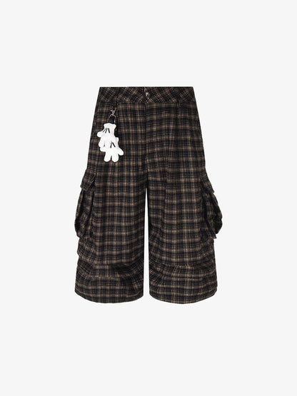 Plaid Cargo Pocket Jorts 