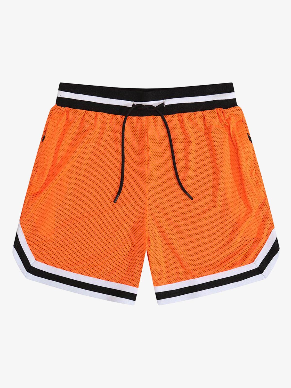 Retro Mesh Drawstring Basketball Shorts
