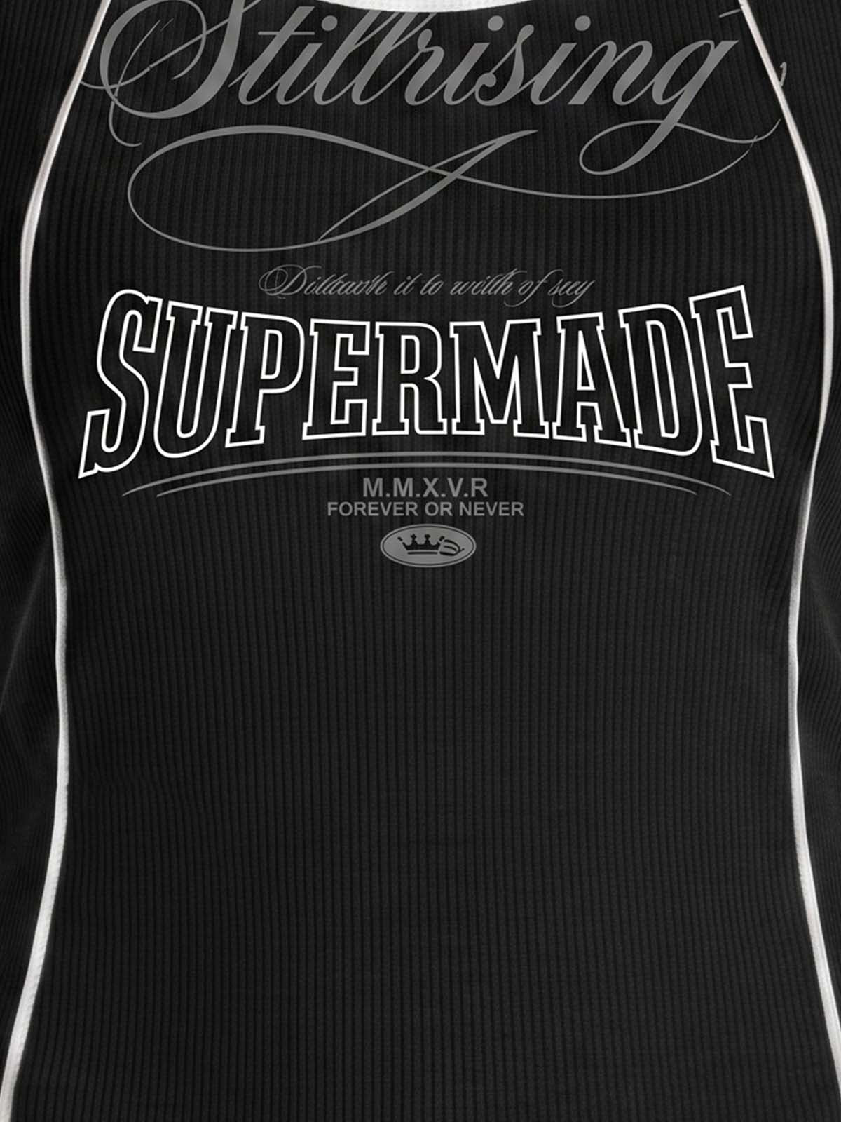 Number Logo Color Block Vest