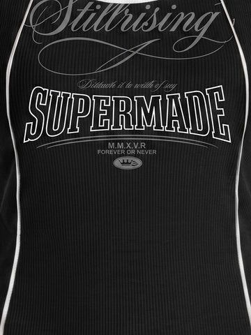 Number Logo Color Block Vest